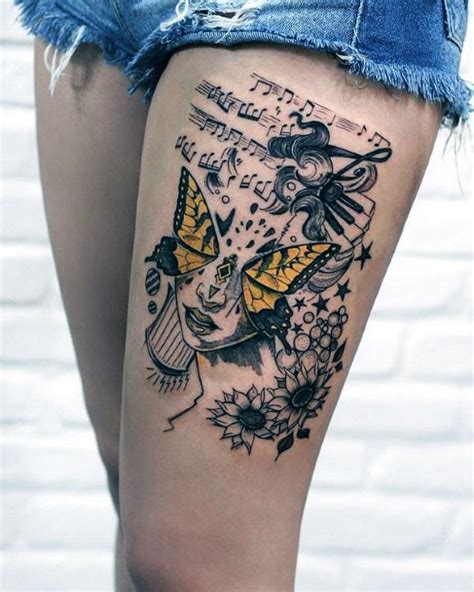 thigh and bum tattoo women|The Ultimate Guide to Thigh Tattoos for Females: Inspiration and。